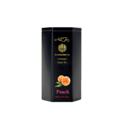 Černý čaj Az-teas Premium Peach Tea  - 20x2g pyramidové sáčky